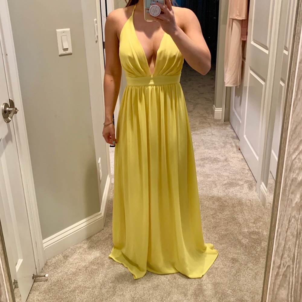 LONG MAXI YELLOW DRESS